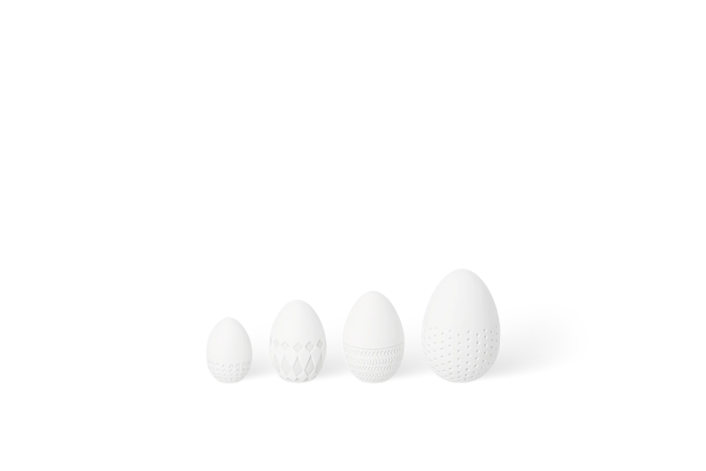 Set de 4 œufs en porcelaine Räder