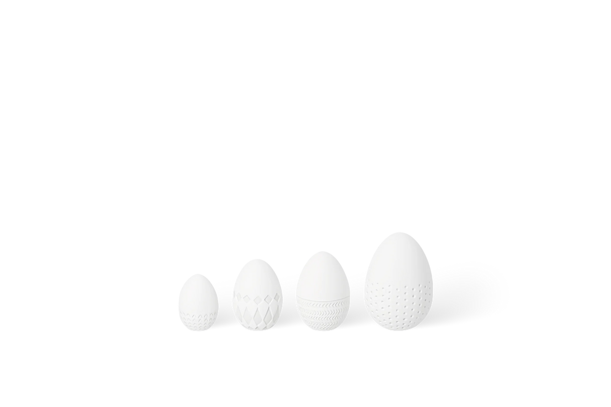 Set de 4 œufs en porcelaine Räder