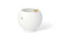 Photophore oiseau doré Räder porcelaine blanche
