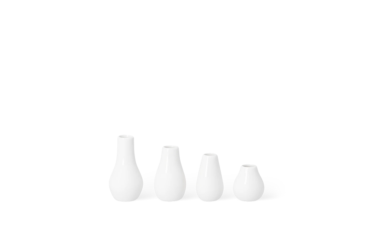 Set de 4 mini-vases Räder porcelaine