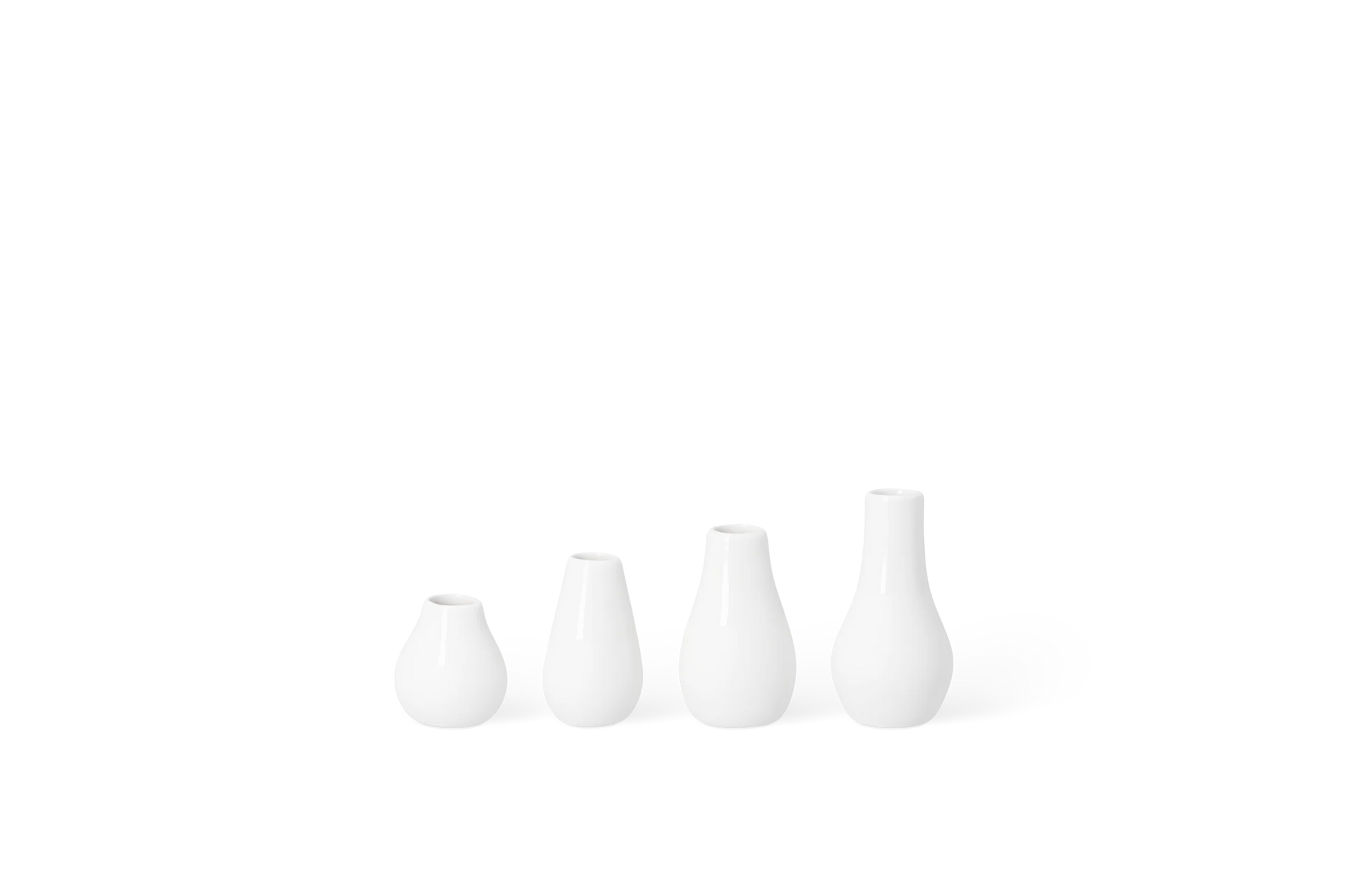 Set de 4 mini-vases Räder porcelaine