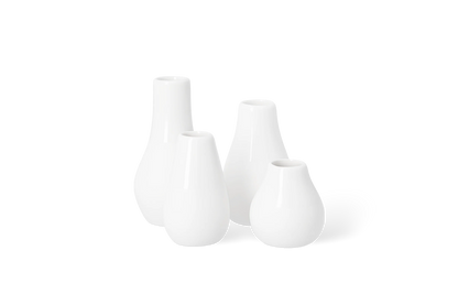 Set de 4 mini-vases Räder porcelaine