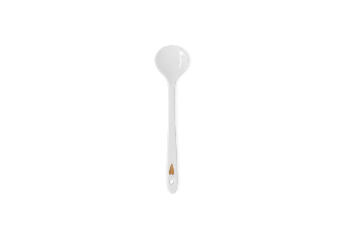 Cuillère cœur 13,5 cm Räder porcelaine blanche
