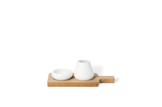 Huile et sel Räder porcelaine blanche