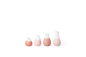 Set de 4 mini-vases rouge Räder grès