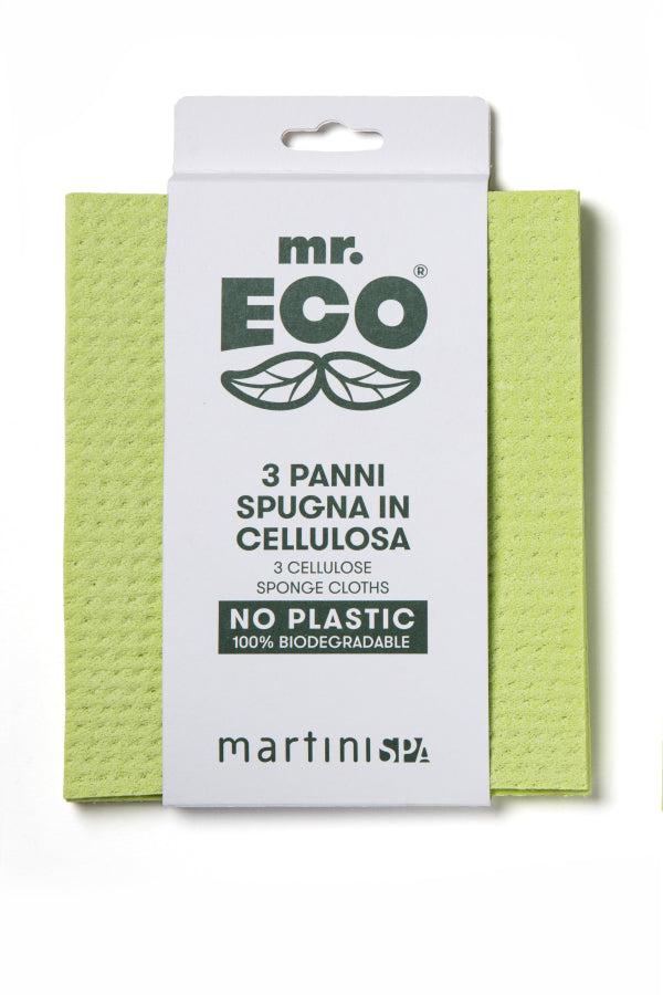 Carré pour la vaisselle x3 pcs cellulose et coton - Mr.Eco