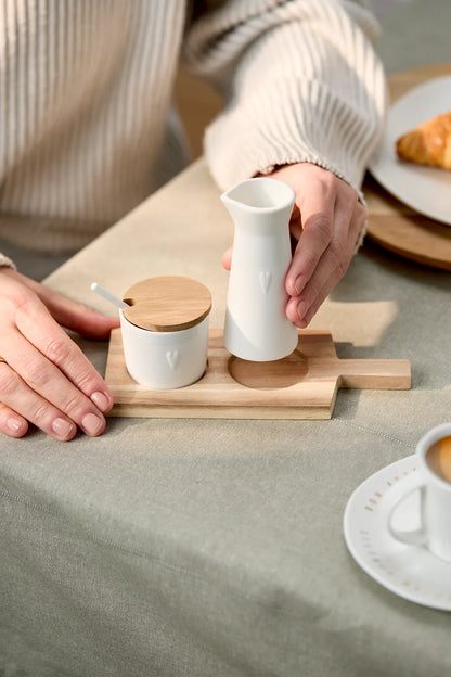 Set lait et sucre petits amis Räder porcelaine blanche