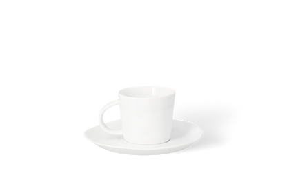 Tasse cœur doré dia 6 x h 5 cm Räder porcelaine blanche