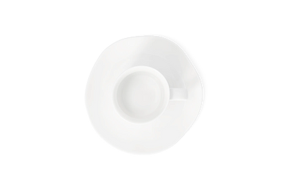 Tasse cœur doré dia 6 x h 5 cm Räder porcelaine blanche