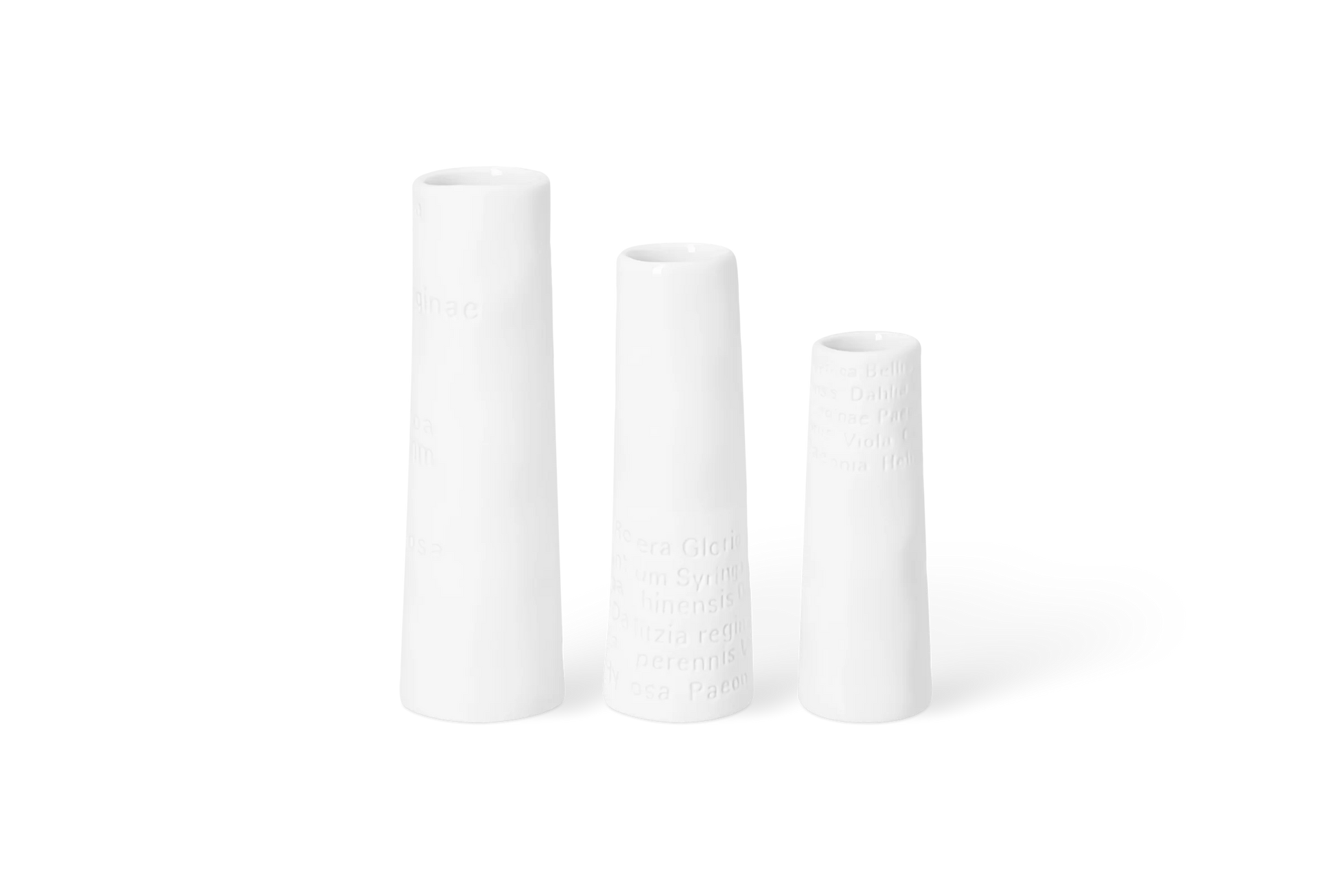 Set de 3 mini-vases Räder porcelaine blanche