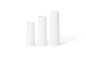 Set de 3 mini-vases Räder porcelaine blanche