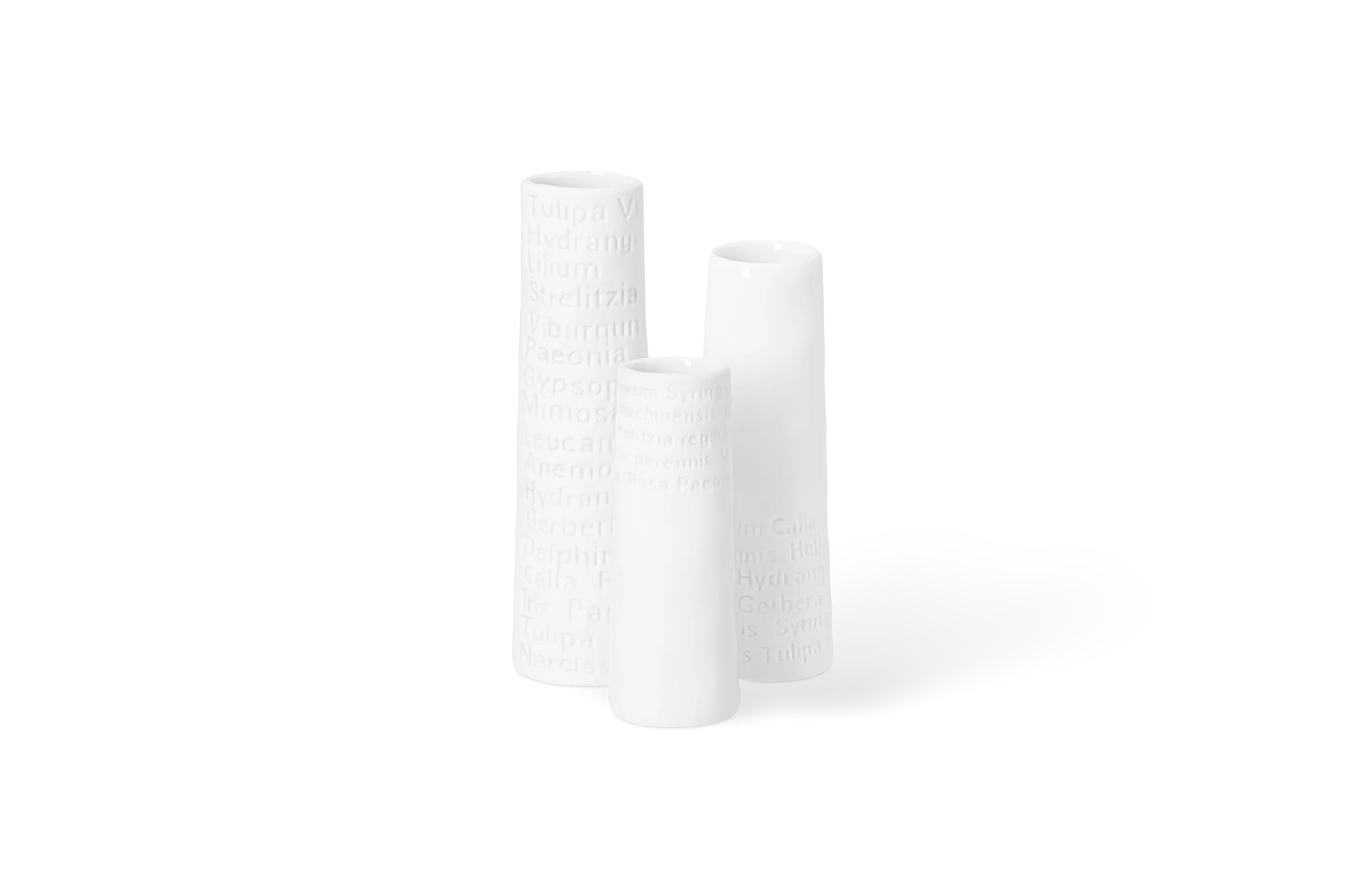 Set de 3 mini-vases Räder porcelaine blanche