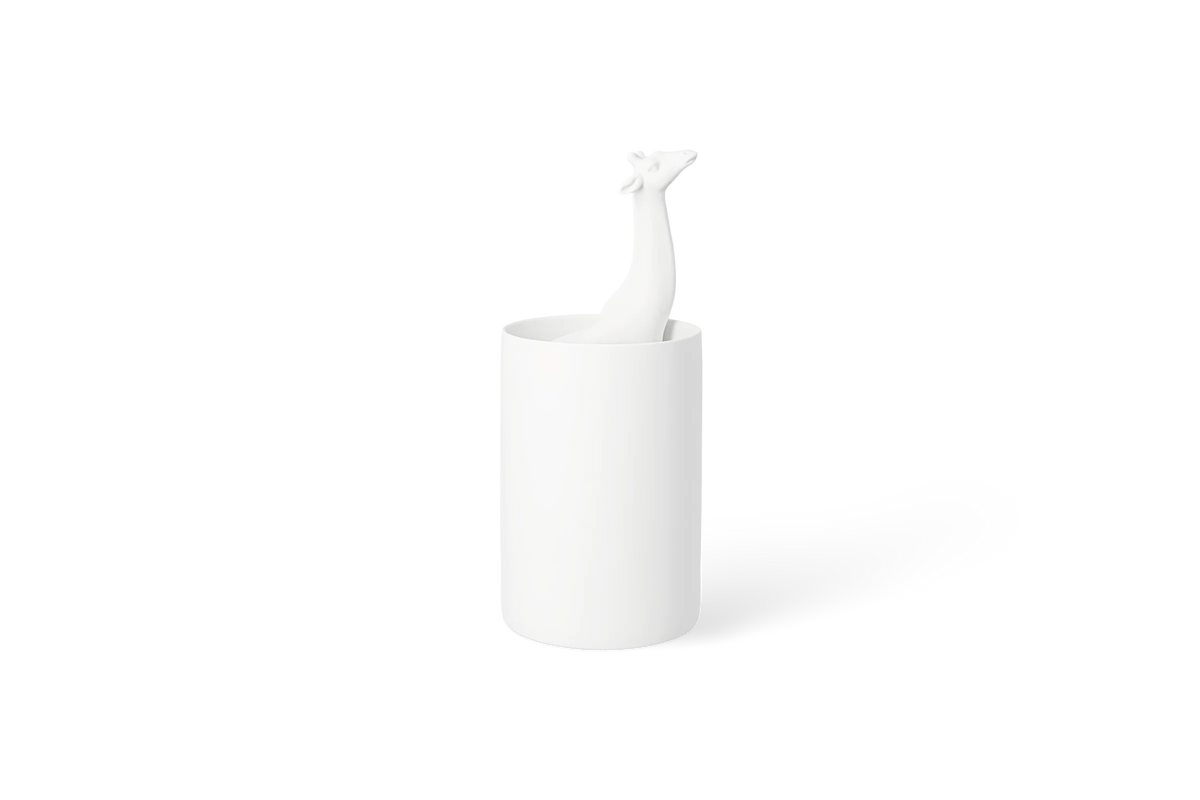 Vase girafe Räder porcelaine blanche