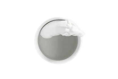 Vase girafe Räder porcelaine blanche