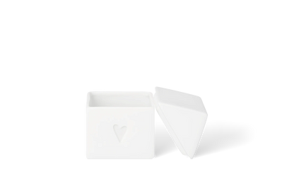 Boîte maison cœur porcelaine Räder