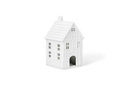 Grande maison lumineuse à colombages Räder porcelaine blanche