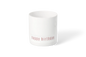 Photophore joyeux anniversaire Räder porcelaine blanche
