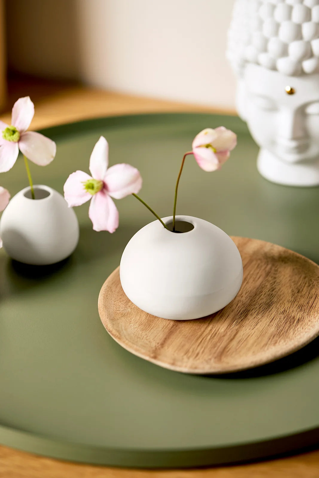 Set de 3 mini-vases Räder porcelaine blanche