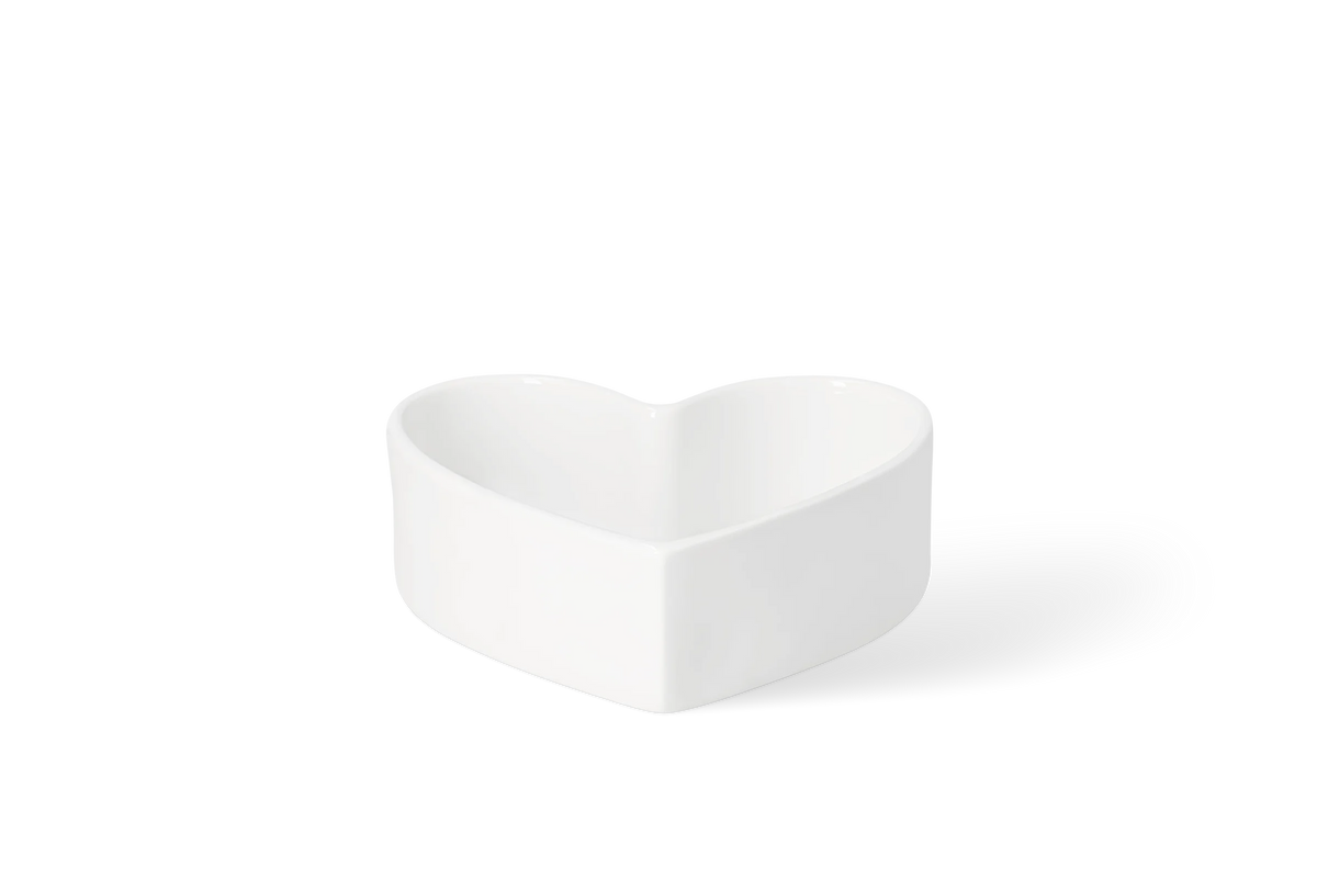 Coupelle cœur Räder porcelaine blanche