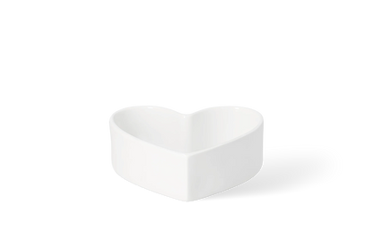 Coupelle cœur Räder porcelaine blanche