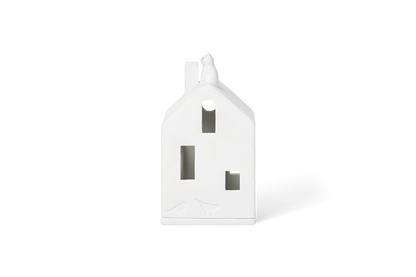 Maison lumineuse chat 7 x 7 x 13,5 cm Räder porcelaine