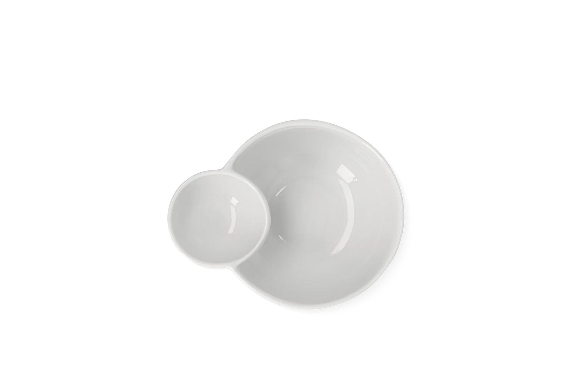 Coupelle bicompartiment porcelaine Räder porcelaine blanche