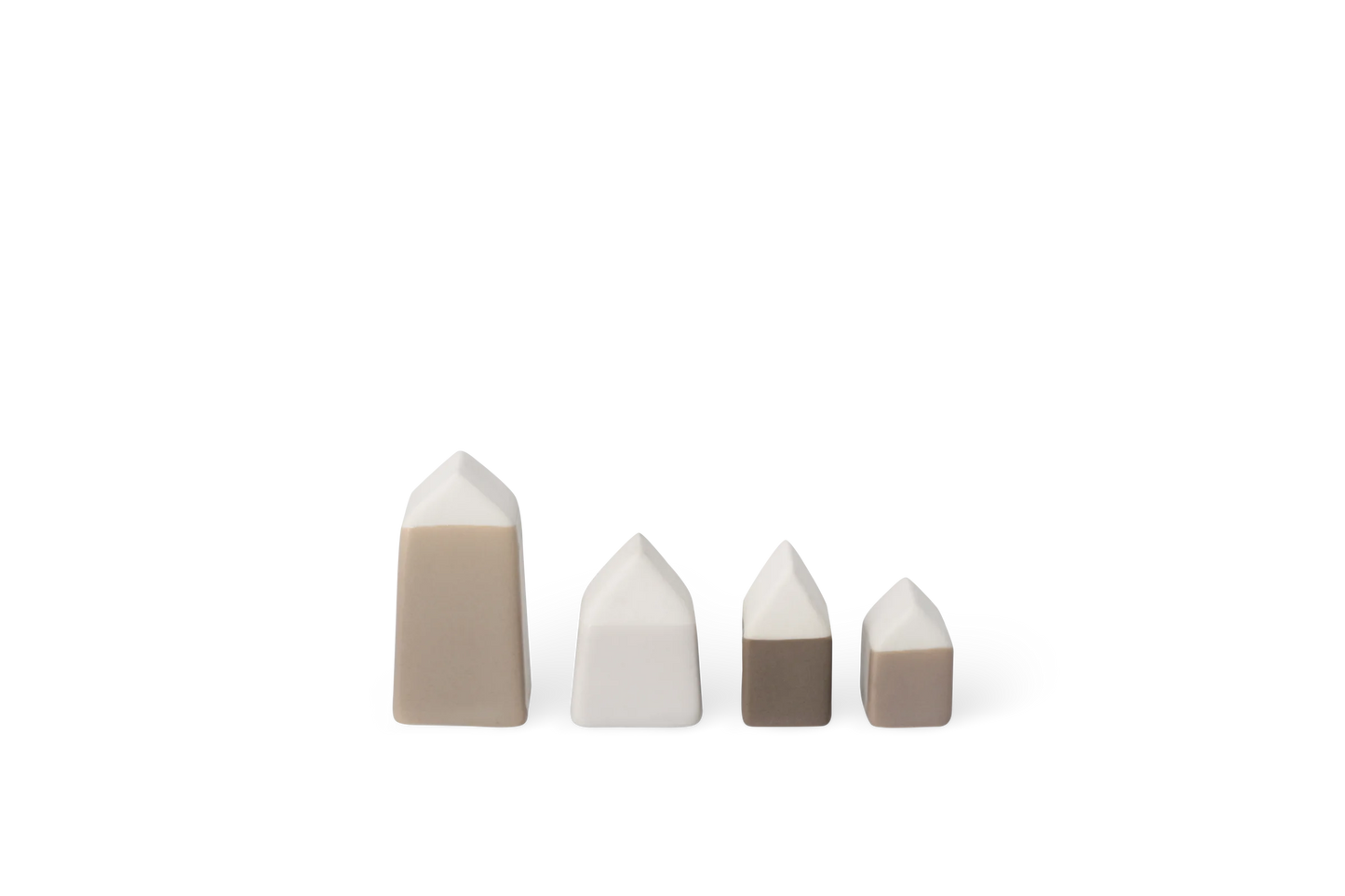 Set de 4 maisons en grès Räder porcelaine