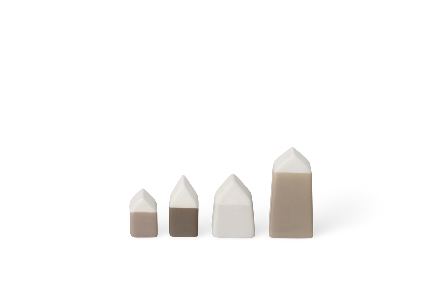 Set de 4 maisons en grès Räder porcelaine