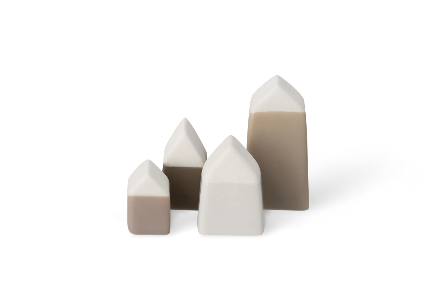 Set de 4 maisons en grès Räder porcelaine