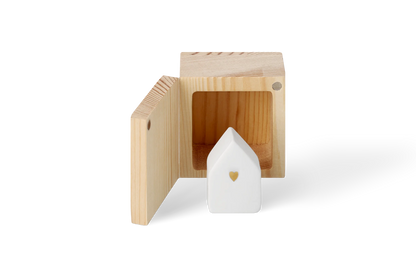Boîte porte-bonheur Räder porcelaine blanche