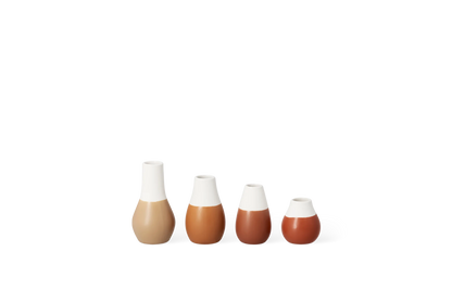 Set de 4 mini-vases pastel Räder grès