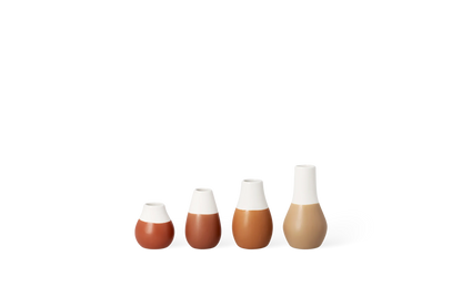 Set de 4 mini-vases pastel Räder grès