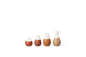 Set de 4 mini-vases pastel Räder grès