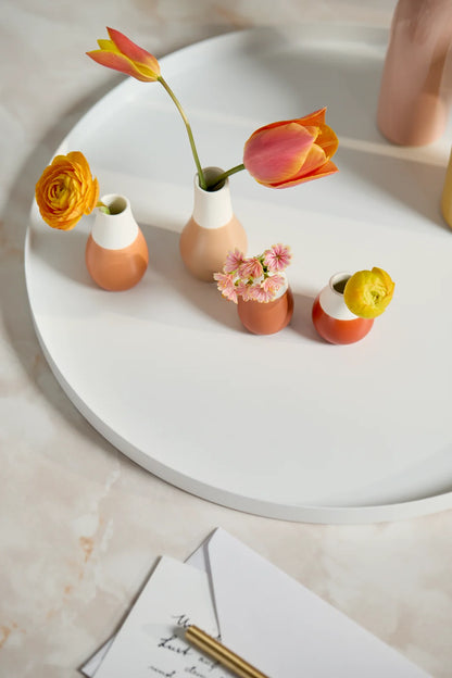 Set de 4 mini-vases pastel Räder grès