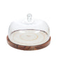 Plat rond avec cloche en verre ø 30 cm - Amadeus