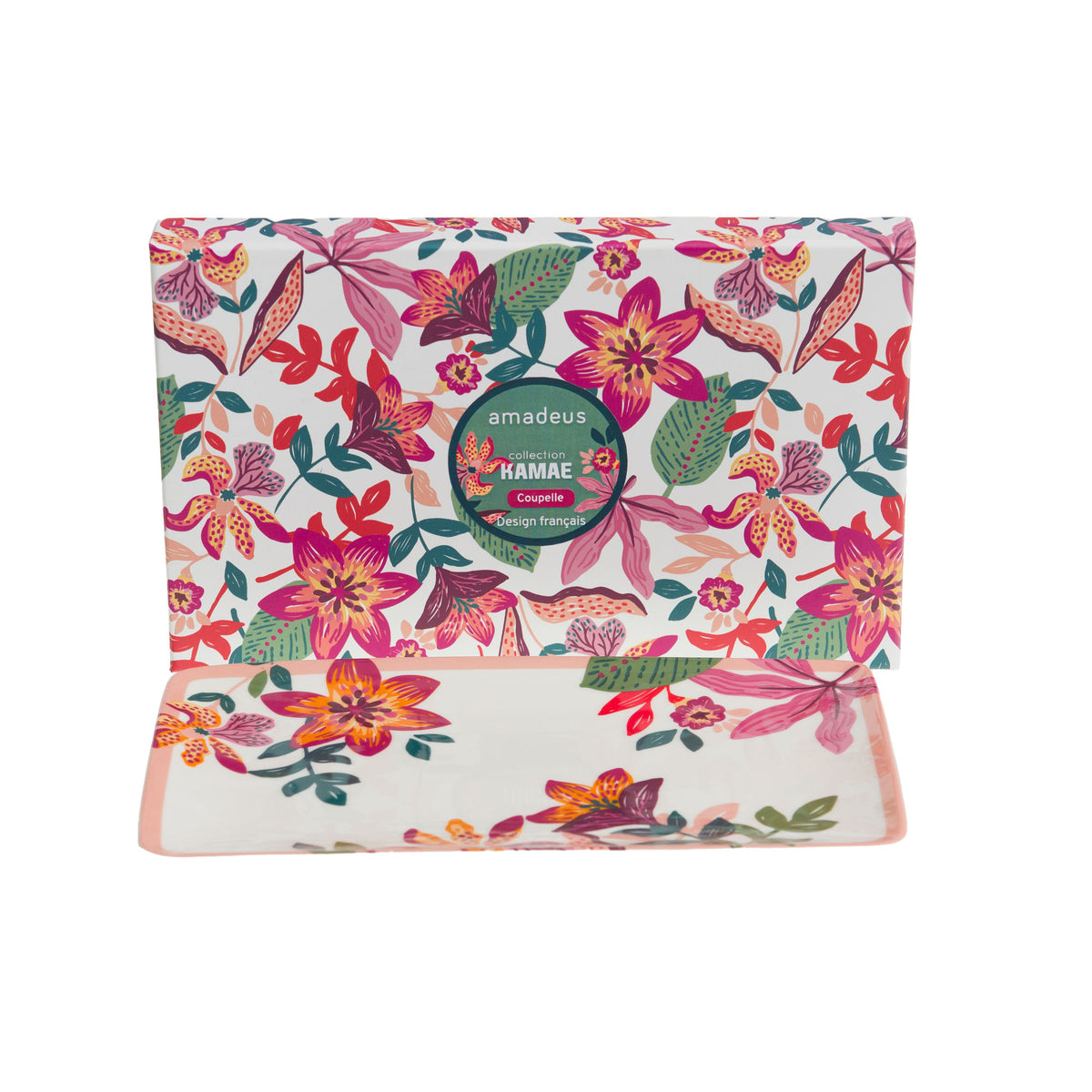 Coffret Coupelle Rectangle Kamae - en porcelaine, 20x12cm