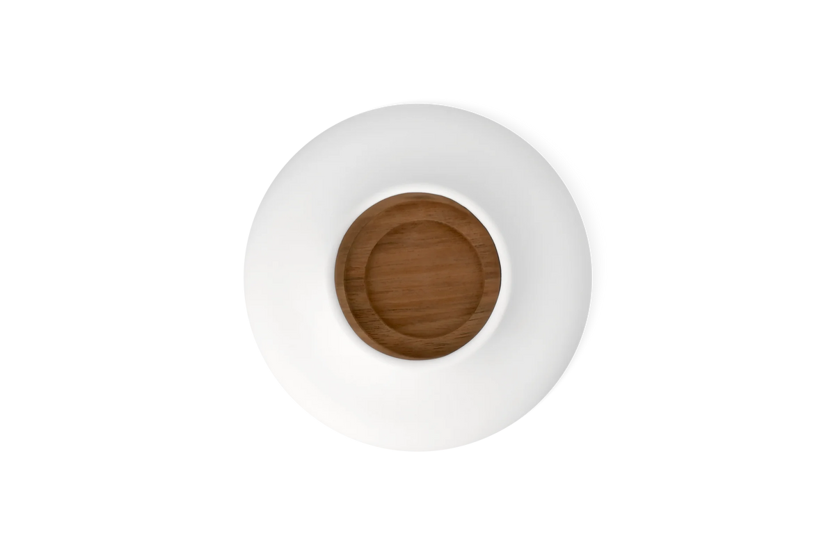 Lanterne d12 cm h17 cm Räder porcelaine blanche