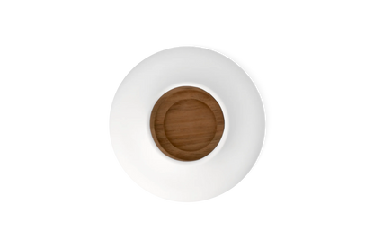 Lanterne d12 cm h17 cm Räder porcelaine blanche