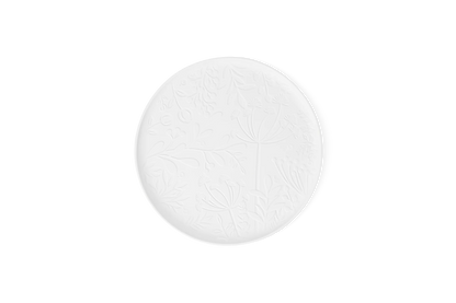 Plateau motif floral 30 cm Räder porcelaine blanche