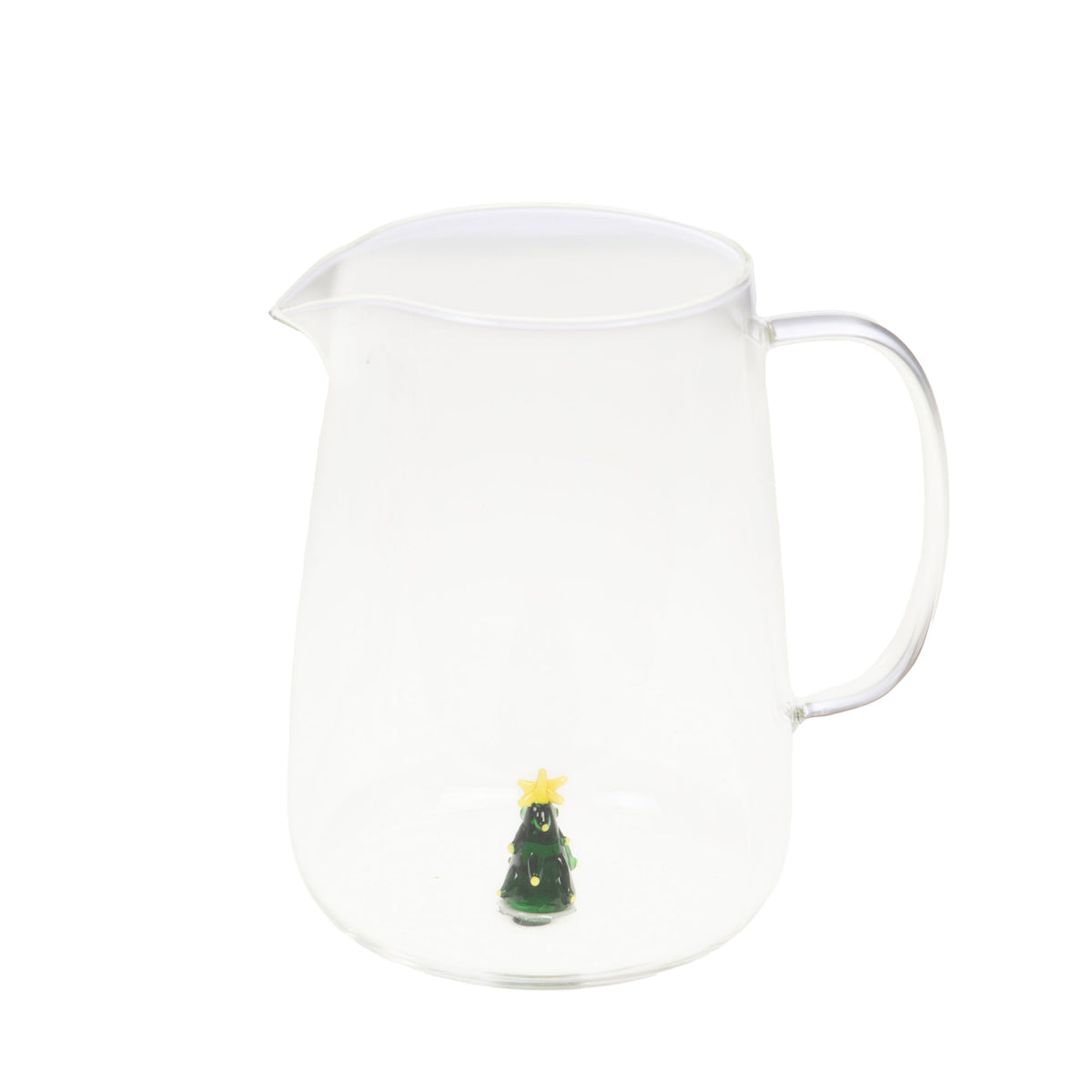 Pichet en verre déco intérieur sapin de noël 170cl