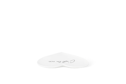 Coupelle cœur c'est la vie Räder porcelaine blanche
