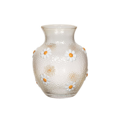 Vase en verre marguerite - Amadeus