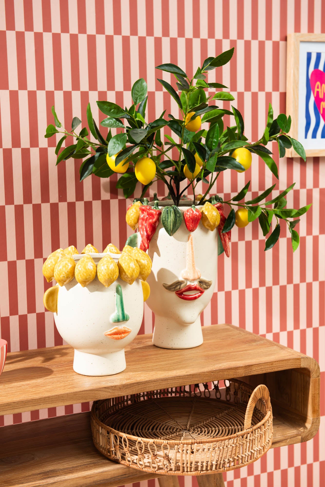 Vase visage légumes - Amadeus