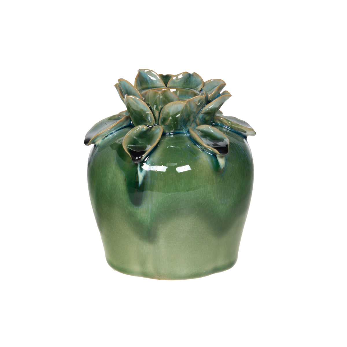 Mini vase pixie en céramique vert h15 cm