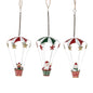 Décoration de noël parachute à suspendre h13 cm en métal