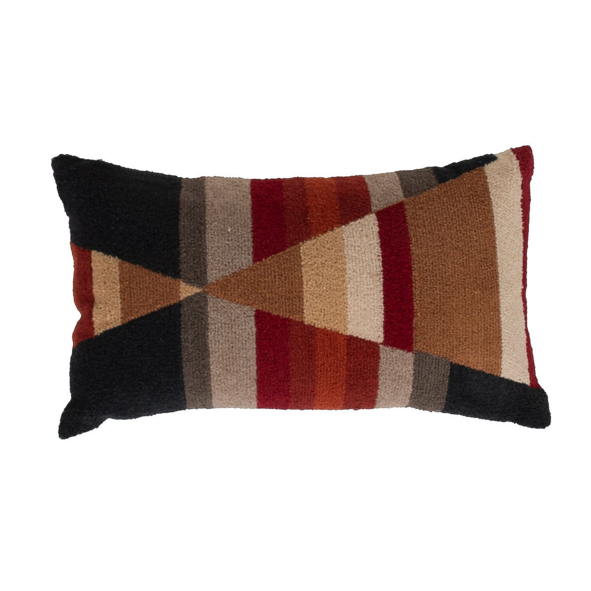 Coussin alexio tufté imprimé graphique multicolore 30x50 cm