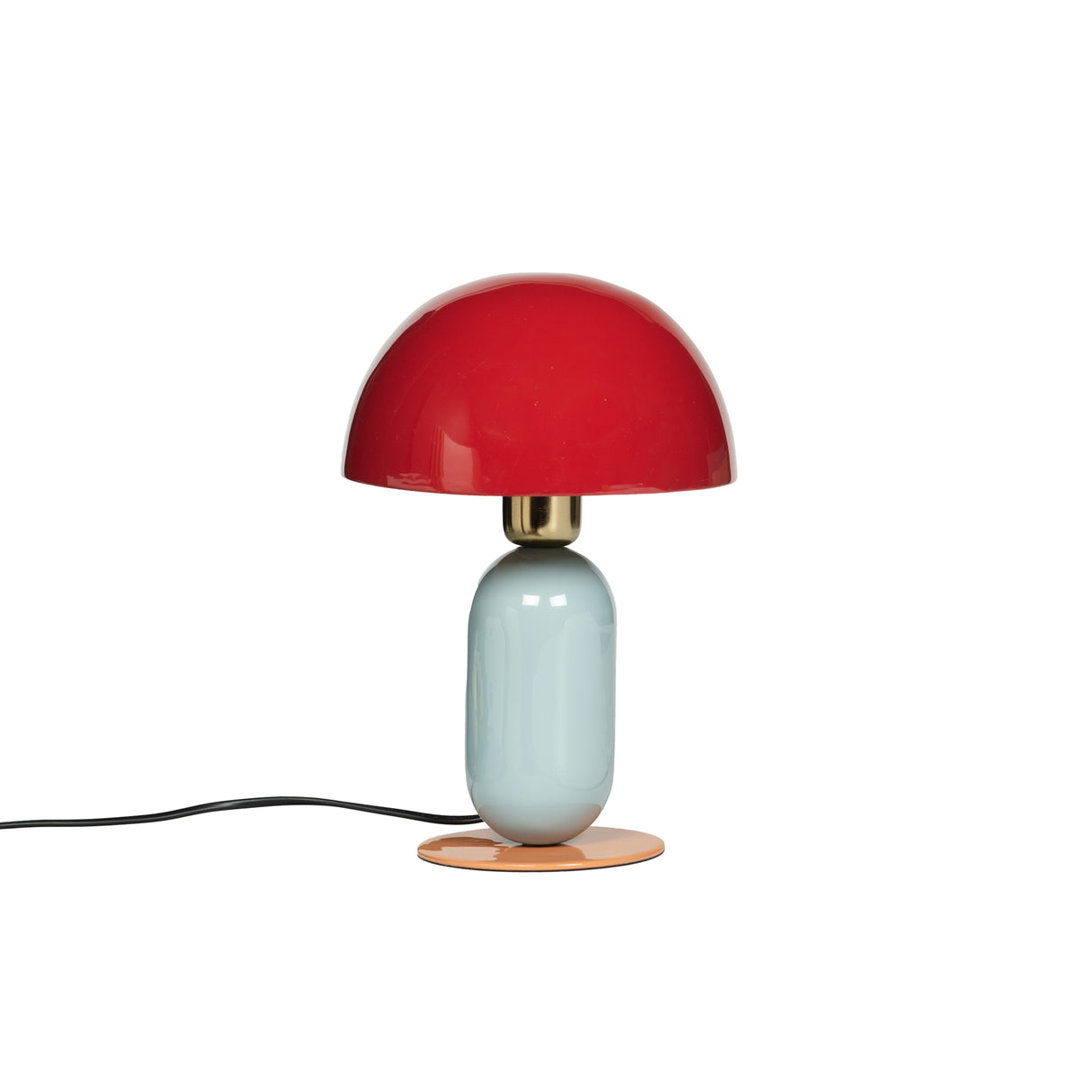 Lampe Balloon mini - silhouette arrondie en métal bleu