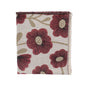 Plaid lilou fleurs prune 130x170 cm