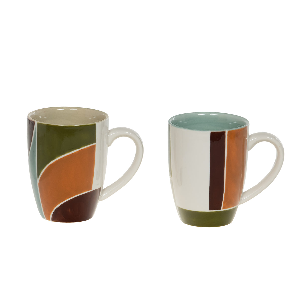 Mug mils en grès décoré 30cl