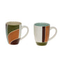 Mug mils en grès décoré 30cl